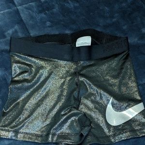 Shimmer Nike workout shorts